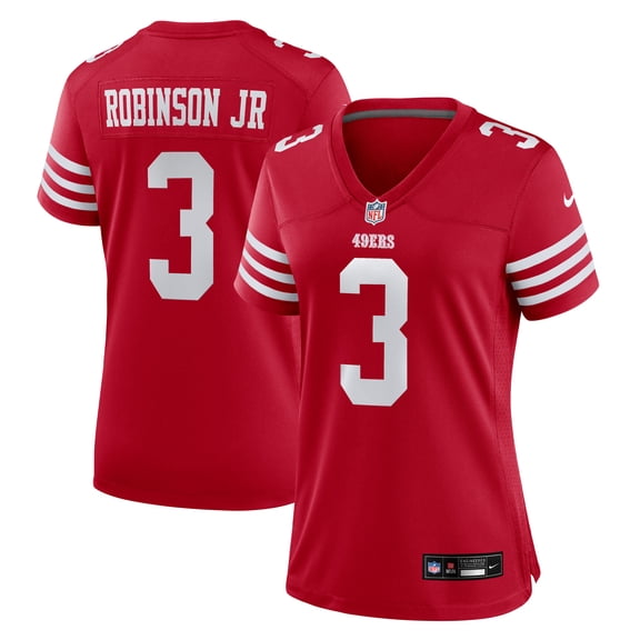 Women's Nike Brian Robinson Jr. Scarlet San Francisco 49ers Team Game Jersey