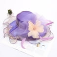 thumbnail image 6 of Women Organza Hats Two Wear Ways,Hat Flower Can Be Used As a Headwear, 6 of 6