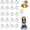 Matte white, variant on 20 Pcs Cheerleading poms,pom poms Cheerleading with Finger for Rooters Cheering Squad Team Spirit Sports (Matte Blue)