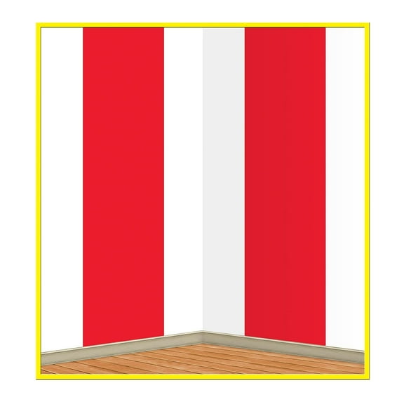 DDI 1906225 Red & White Stripes Backdrop Case of 6