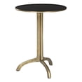thumbnail image 2 of SAFAVIEH Brent Rustic Glam Round Accent Table, Antique Brass, 2 of 7