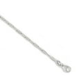 thumbnail image 2 of JewelStop 14K White Gold 1.5mm Paperclip Chain with Lobster Lock - 24" Individual Link measures 4.5mm, 2 of 5