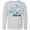 AC-Heather Grey, variant on Inktastic My Grandad Loves Me with Cute Sharks Long Sleeve Youth T-Shirt