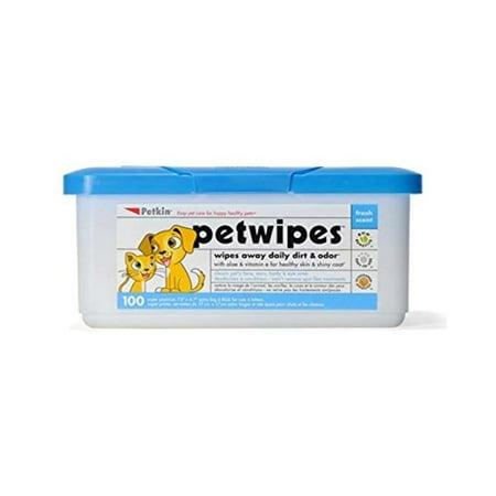 UPC: 0036239053500 | Petkin Petwipes 100 count
