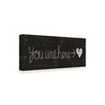 thumbnail image 2 of Trademark Fine Art 'Cursive Chalk You Are Here' Canvas Art by Michael Mullan, 2 of 3