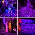 thumbnail image 4 of Christmas Net Lights 96 LED 6.5ft x 9.8ft Outdoor Christmas Bush Lights with 8 Modes, Connectable, Waterproof and Durable for Trees, Bushes, Christmas Decorations, Purple, 4 of 6