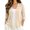 Beige, variant on Women's Plus Size Hollow Out Cardigan, 3/4 Sleeve Loose Knit Open Front Top, Lightweight Breathable Layering Sweater for Spring Fall Summer Daily Wear Beige