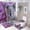 style-882, variant on 4 Pcs Shower Curtain Sets Bathroom Shower Curtain Set with Rugs Koala with Purple Orchids Flowers Waterproof Shower Curtain Custom Koala Bear for Bathroom Decor
