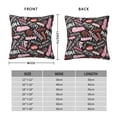 thumbnail image 3 of Rateoe Various Languages Mother Pattern Throw Pillow Cover Premium Pillow Stuffer Sham Square for Decorative Cushion Bed Couch Sofa(Pillow insert not included), 3 of 8