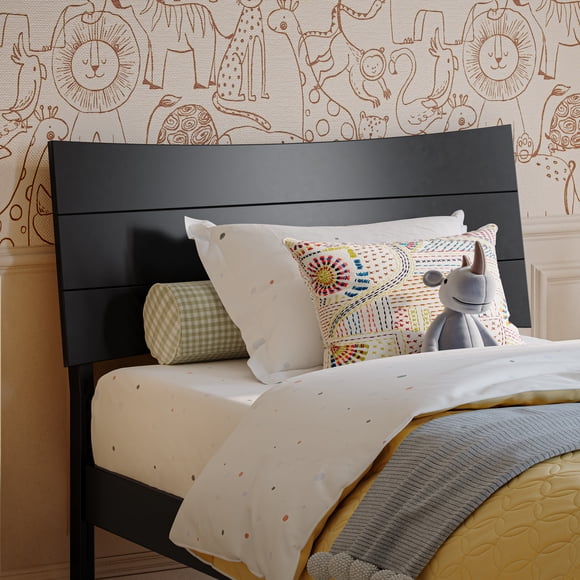 Phoenix Twin Solid Wood Headboard in Black