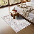 thumbnail image 3 of ARJINCUTE Distressed Abstract Beige Orange Front Door Entrance Doormat 2'x3', Low Pile Non-Slips High Traffic, 3 of 7