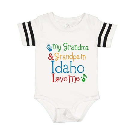 

Inktastic Idaho Grandma Grandpa Loves Me Gift Baby Boy or Baby Girl Bodysuit