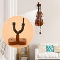 thumbnail image 2 of New Wall Mount Violin Hanger Hook with Bow Holder for Home & Studio(Mahogany), 2 of 8