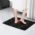 thumbnail image 4 of Black White Cat Moon Star Flannel Non Slip Door Rugs,Washable Door Mats Indoor,Decorative Door Mats,Dirt-Resistant and Absorbent Doormat for Entrance,Bedroom,Kitchen,Bathroom,23.5"x16", 4 of 5