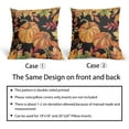 thumbnail image 5 of Fall Pumpkins Pillow Covers 20x20 Inch Autumn Maple Leaves Black Cotton Linen Decorative Throw Pillow Case Thanksgiving Cushion Cover Set of 2 for Bedroom Sofa Living Room Couch Chair, 5 of 6