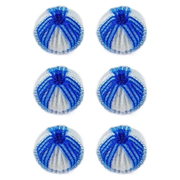 Uutvmp 6Pcs Hair Removal Cleaning Ball, Clothes Anti-Winding Adsorption, Reusable Hair Remover Washing Machine Hair Catcher Laundry Ball Dryer Ball for Clothing Dog Cat Pet Hair Remover