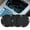 Black, variant on 4PCS Bling Car Coasters-Universal Vehicle Bling Car Accessories-2.75 Inch Silicone Anti Slip Crystal Rhinestone Cup Holder Coasters For Car-For Car Enthusiasts & Drivers-Perfect Gift for Car Lovers