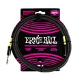 thumbnail image 1 of Cable de Extensión Ernie Ball Negro 1/4 a 3.5mm 10ft, 1 of 2