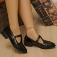 thumbnail image 4 of Wowcloth Women's Mary Jane Shoes - Round Toe T-Strap Design with Platform Sole and Low Heel, Vintage Style for Casual Everyday Wear, 4 of 9
