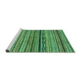 thumbnail image 2 of Ahgly Company Machine Washable Indoor Rectangle Abstract Turquoise Blue Modern Area Rugs, 5' x 8', 2 of 4