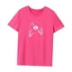 thumbnail image 3 of Camiseta de mujer Strade Fareast Limited verano Suave Cuello Redondo Simple para Deportes Caminar Oficina L Rosa, 3 of 7