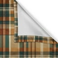 thumbnail image 4 of Ambesonne Autumn Plaid Valance Pack of 2, Fall Harvest Tartan, 54"X12", Cinnamon Ginger Blue Grey, 4 of 5