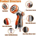 thumbnail image 3 of Garden Hose Sprayer, 8 Adjustable Watering Modes, 3 of 5