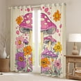 thumbnail image 2 of Homewish Kawaii Floral Mushroom Black Out Curtains for Female Men Women,Botanical Plants Curtains Pack of 2 (42x63 Each),Vintage Aesthetic Bedroom Curtains,Lightweight Room Decor, 2 of 6