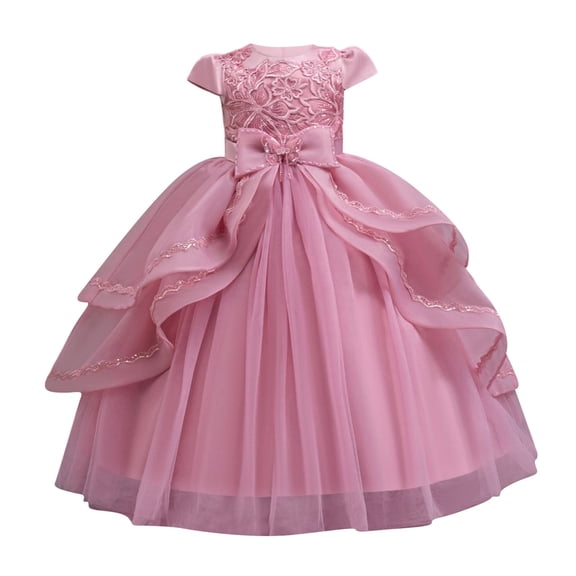 shoper Spring Dresses for Girls 2026, Sparkling Girls formal Party Dress with Elegant Sequin Embroidery Details for