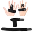 thumbnail image 4 of Attelle de Protection des Doigts, Support de Doigt Favoriser la Guérison des Doigts Tissu Doux Réduire la Douleur des Doigts Réglable pour une Utilisation Quotidienne pour les Doigts Douloureux Bleu, Noir, 4 of 8