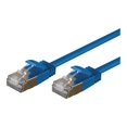 thumbnail image 1 of Monoprice SlimRun - Câble Patch - RJ-45 (m) à RJ-45 (m) - 7 Pieds - Paire Torsadée avec Moustiquaire (SSTP) - Chat 6a - Moulé, Sans Accroc, Échappé - Bleu, 1 of 2