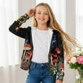 thumbnail image 5 of chaqlin Mushroom Hoodies for Girls 8-10 Trendy Y2K Hooded Sweatshirt Dragonfly Full Zip Sports Jacket Lightweight Loose Fit Hoodie Coat with Pocket, 5 of 7