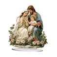 thumbnail image 3 of Decoración de 2D, decoración religiosa para el hogar, obra de arte acrílica decorativa, adorno de Navidad para estantería, estudio,, 3 of 8