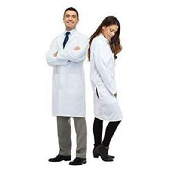 Adult Unisex Doctor Lab Coat, White - Medium
