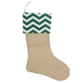thumbnail image 2 of Christmas Stockings, Linen Burlap Christmas Stockings 17.71 Inch Large Plush Stockings, Xmas Gift Holders Holiday Decorations, 2 of 7
