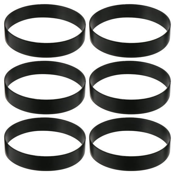 OUNONA Set of 6 Burger Cooker Molds for Frying - Creative Black Non-Stick Patty Shapers