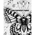 thumbnail image 5 of Pack of 2 Outdoor Pillow Covers, Black and White Frame Butterfly Sun Moon Waterproof Square Throw Pillowcase Cushion Decorative Pillow Covers for Couch Patio Tent, 24x24 in, 5 of 6