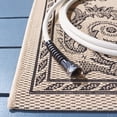 thumbnail image 3 of Safavieh Courtyard Erin Bordered Indoor/Outdoor Area Rug, Sand/Black, 2'7" x 5', 3 of 8