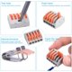 thumbnail image 5 of 50 conectores de cable compactos de 3 orificios, 40 de 2 orificios y 10 de 5 orificios para conexiones automáticas. Juego de 100 conectores eléctricos con tuerca de palanca, 5 of 5