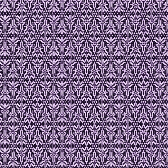 Ahgly Company Machine Washable Indoor Square Transitional Dark Purple Area Rugs, 5' Square