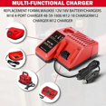 thumbnail image 3 of for Mil*wau*kee 18V Battery Car Charger Cigarette Lighter Plug Car Adapter Portable Fast Charging, 3 of 8