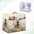 thumbnail image 4 of HELLHERO Sewing Machine Cover Black Cat Floral Decrative Case Washable Everyday Uses, 4 of 8