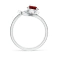 thumbnail image 2 of ANGARA Natural Solitaire 1 ct Garnet Infinity Knot Ring in 925 Sterling Silver for Women (Size-6mm) | January Birthstone, Birthday, Anniversary, Jewelry Gift for Women | Natural Garnet Ring, 2 of 10