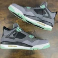 thumbnail image 4 of Ni - ke Jordan 4 Retro Green Glow 2013 Size 12 308497-033 Grey Men’s Sneakers OG Rare, 4 of 5