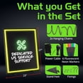 thumbnail image 5 of Green Light Innovations GLI1052 Spectrum Light Frame Message Board - 20" x 24", 5 of 8