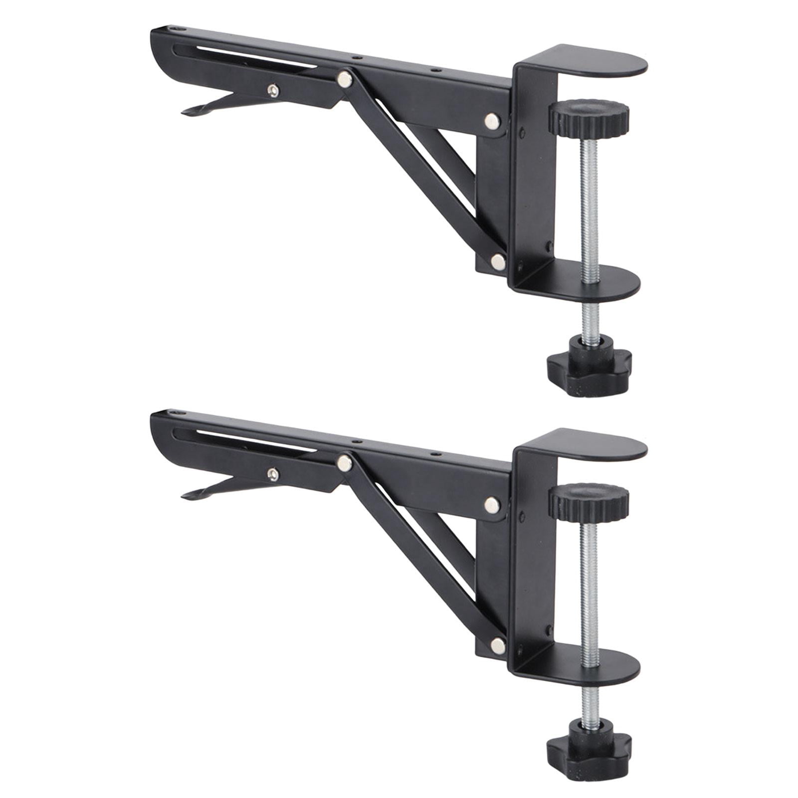 Under Desk Keyboard Tray Clamp Folding Bracket Adjustable for Home Office for 1-8cm Thickness
