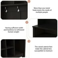 thumbnail image 4 of Wood Entryway Coat Hanger Hall Tree with 5 Hooks 3-in-1 Entryway Coat Rack with 2 Drawers&Shoe Bench Industrial Retro Coat Rack for  Entrance Hallway （59"W x 15.7"D x 80.3"H）, 4 of 6