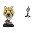 thumbnail image 1 of Escultura de mesa,Escultura de cabeza de tigre Estatua moderna de sobremesa,Figura de escritorio,Estatua de caballero,arte,artesanía,coleccionable,escritorio,oficina,Figura decorativa,pieza de, 1 of 8