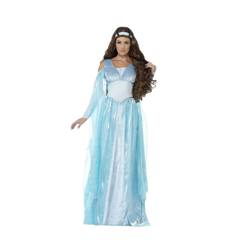 Deluxe Medieval Maiden Costume Blue Adult Deluxe Medieval Maiden Costume Blue Adult