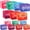 Colorful-9 x 7 x 3 Inch-14, variant on 14 Colorful 9 x 7 x 3 Inch Travel Packing Cubes